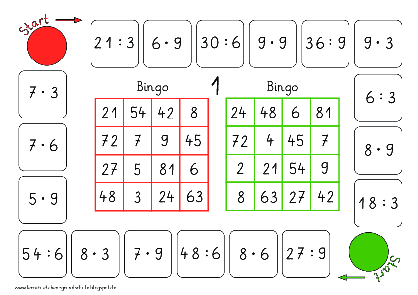 Bingo Einmaleins - für die Folgen 3, 6 und 9 (4)